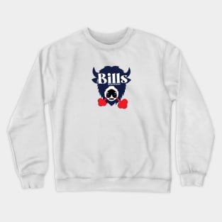 Bills Fans Only- blue Crewneck Sweatshirt